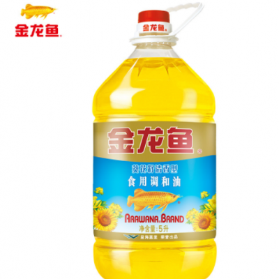 金龙鱼 葵花籽清香型食用调和油5L/桶 清香型家用油批发包邮代发