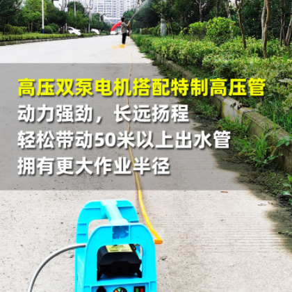 农用电动喷雾器手提式果树打药机抽水洗车机高压隔膜泵双泵机器图3