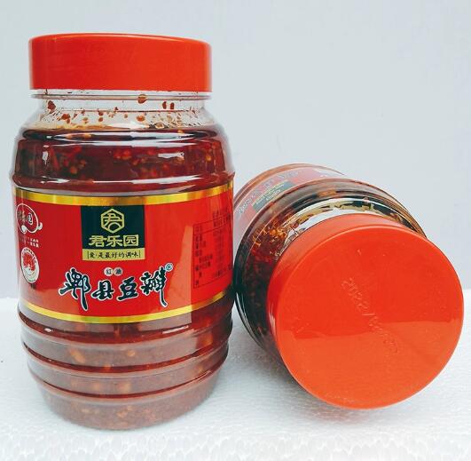君乐园郫县豆瓣酱酱香红油1kg*3调味增香炒菜专用四川特产川菜图1
