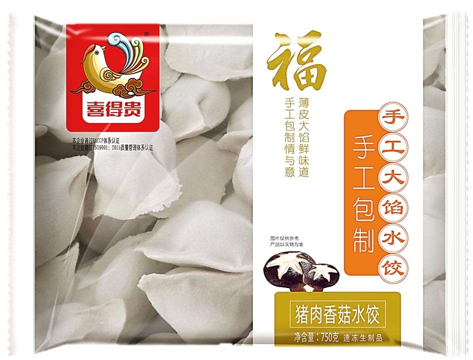 金福750克猪肉香菇水饺图1